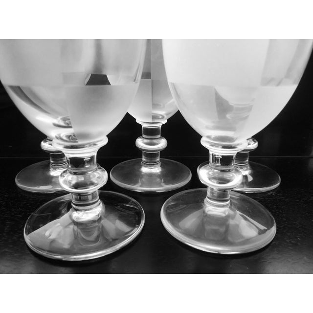 Hermès 1980s Hermes Paris Crystal Glasses- Set of 5 For Sale - Image 4 of 11