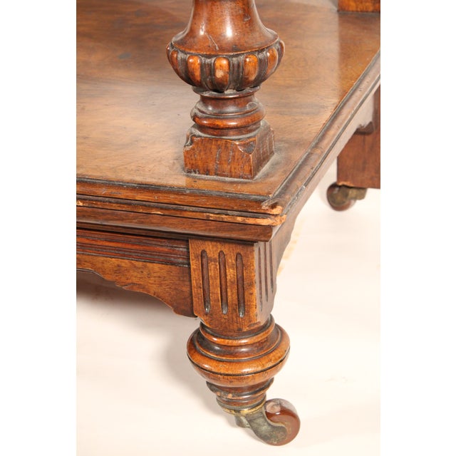 Late Victorian Oak and Pollard Oak Etagere For Sale - Image 10 of 12