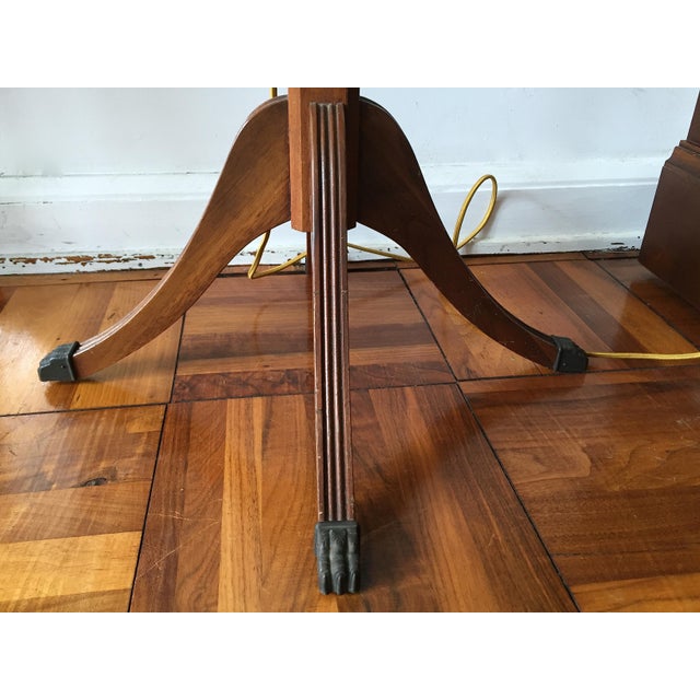 Vintage 1940s World Globe on Duncan Phyffe Style Floor Stand For Sale - Image 15 of 17