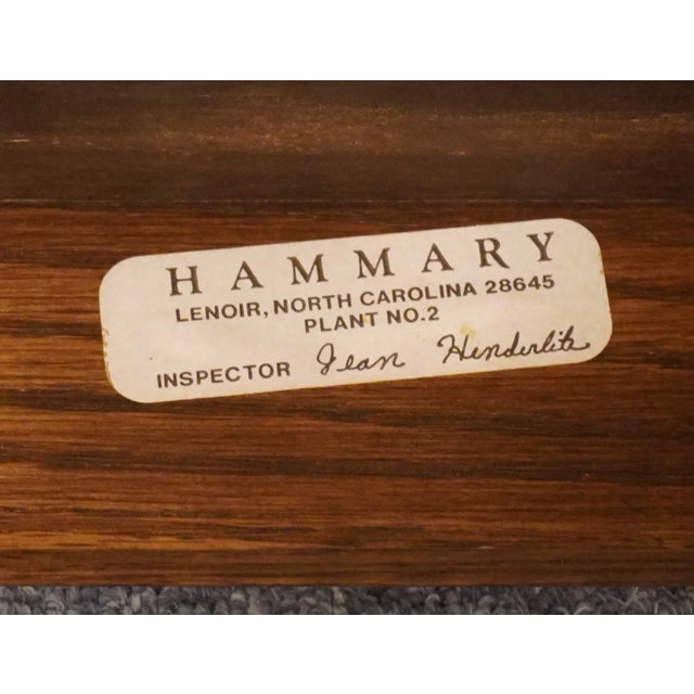 Hammary Walnut Rustic Americana 22x27" Accent End Table For Sale - Image 9 of 11