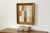 Original Framed Abstract Painting in Vintage Gold Frame For Sale - Image 4 of 17