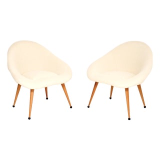 Vintage French Pod Armchairs, 1960s, Set of 2 For Sale