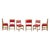 Italian Red Leather Chairs, 1970, Set of 6 For Sale - Image 9 of 9