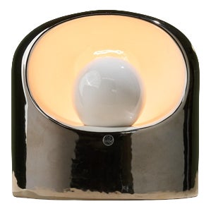 Venezia Table Lamp in Ceramic and Silver by Marcello Cuneo for SC3 / Phillips, Italy, 1970s For Sale