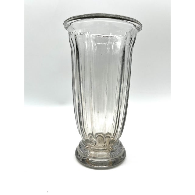 Vintage Art Deco Pressed Glass Vase by Pierre Davesn, 1930s For Sale - Image 4 of 16