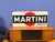 Black Vintage Martini Vermouth Sign in Enameled Metal, 1960s For Sale - Image 8 of 8