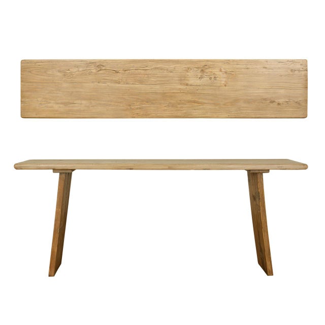 Vintage Ravenna Console Table in Rustic Elmwood For Sale - Image 4 of 4