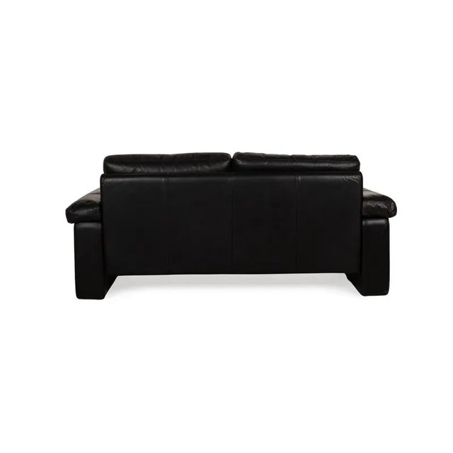 Black Leather Conseta 2-Seater Sofa from COR For Sale - Image 11 of 13