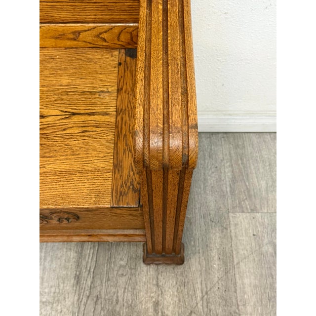 Vintage Oak Hall Rack For Sale - Image 9 of 11