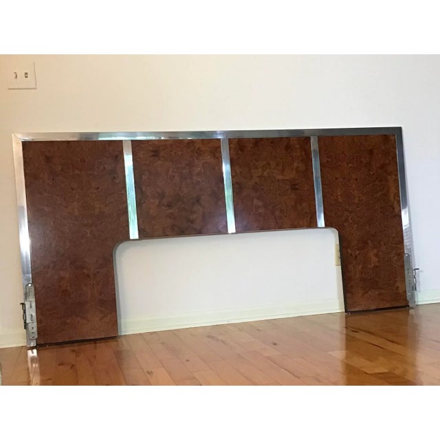 Mid-Century Modern Vintage Milo Baughman Style Mid Century Modern King Headboard For Sale - Image 3 of 12