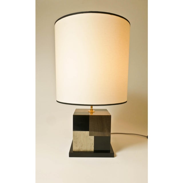 Black and Grey Sycamore Table and Desk Lamp Cubes by Aymeric Lefort For Sale - Image 17 of 18