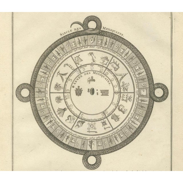 Mexica Timekeeping: A Depiction of the Aztec Calendar, 1740 For Sale - Image 3 of 6