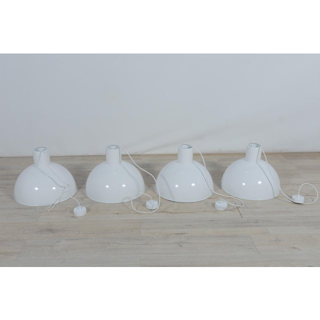 Mid-Century Modern Mid-Century Modern Danish Bunker Pendant Lamp by Johannes Hammerborg for Fog & Menup, 1970s For Sale - Image 3 of 17