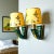French Art Deco Green Ceramic Wall Sconces with Hand-Painted Half Shades, 1940s, Set of 2 For Sale - Image 16 of 16