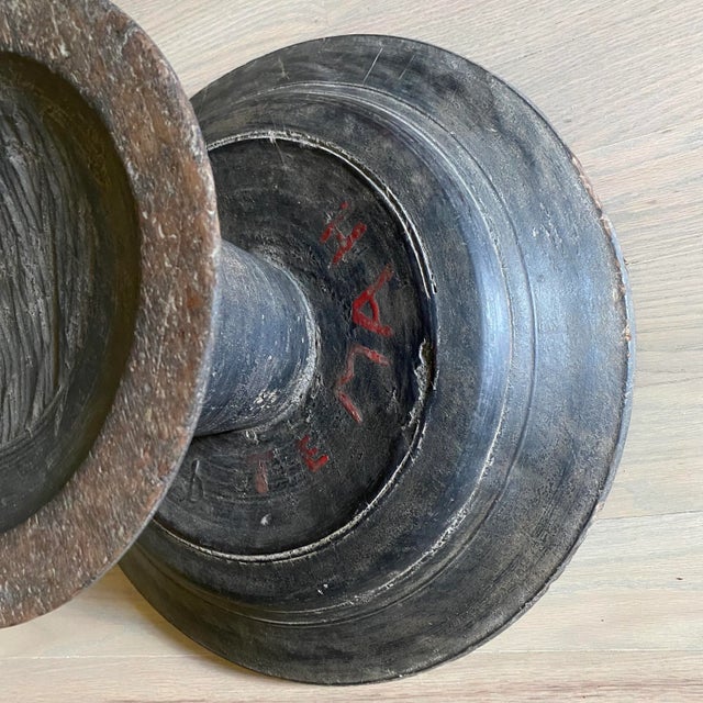 Early 20th Century Antique Wooden Offering Tray For Sale - Image 11 of 13