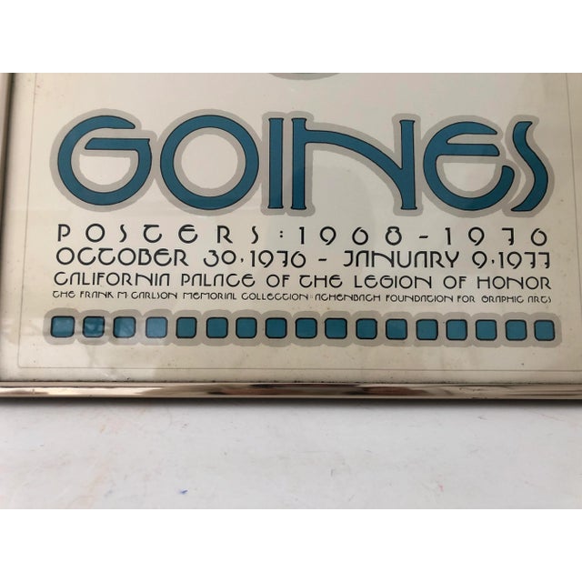 Art Deco Goines San Francisco Poster 1970 24x15 For Sale - Image 3 of 9