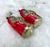 Christmas Pair of Antique German Mercury Glass Santa Claus Ornaments Holding Christmas Trees For Sale - Image 4 of 7