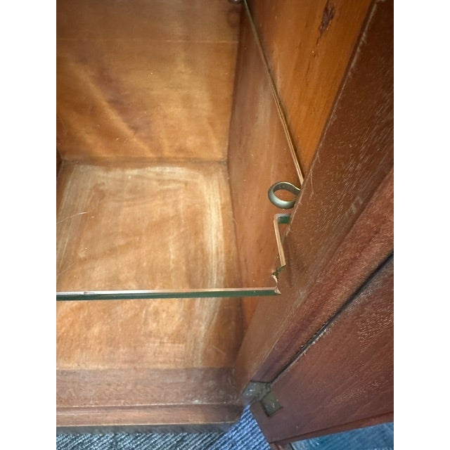 Rare 1930s Art Deco Burlwood Veneer Cutlery Cabinet With Bakelite Knobs For Sale - Image 11 of 16