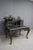 Late 20th Century Highly Carved Chinese Dragon Black Lacquer Writing Desk / Secretary Desk For Sale - Image 5 of 15