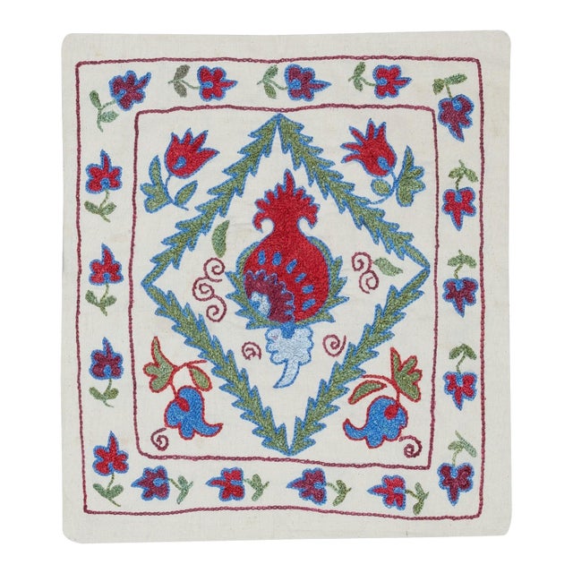 17"x19" Handmade 100% Cotton Cushion Cover. Embroidered Pillowcase. Lace Pillow For Sale