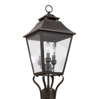 Sean Lavin by Visual Comfort Studio Galena Small Post Lantern, Sable For Sale