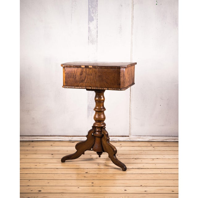 Wood Sewing Box with Drawers, 1900s For Sale - Image 7 of 17