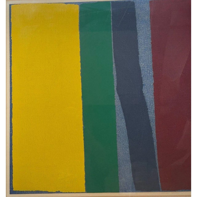 1969 Natvar Bhavsar Color Field Abstract Screenprint - Listed Indian Artist For Sale In Boston - Image 6 of 12