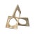Not Yet Made - Made To Order Matthew Izzo Home - Twist Antique Brass Geometric Sculpture For Sale - Image 5 of 5