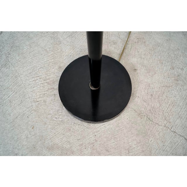 Black 1970’s Mid-Century Modern Sculptural Trumpet Tulip Floor Lamp For Sale - Image 8 of 9
