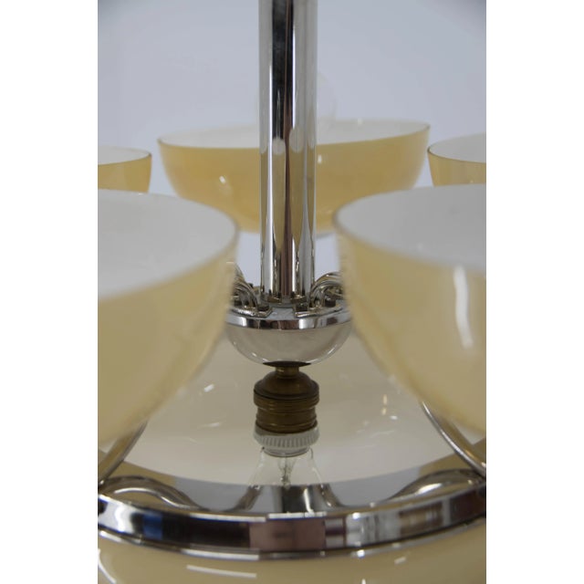 1930s Large Art Deco Chandelier, 1930s For Sale - Image 5 of 12