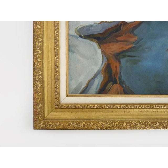 Abstract Composition, 1970s, Oil on Canvas, Framed For Sale - Image 7 of 10