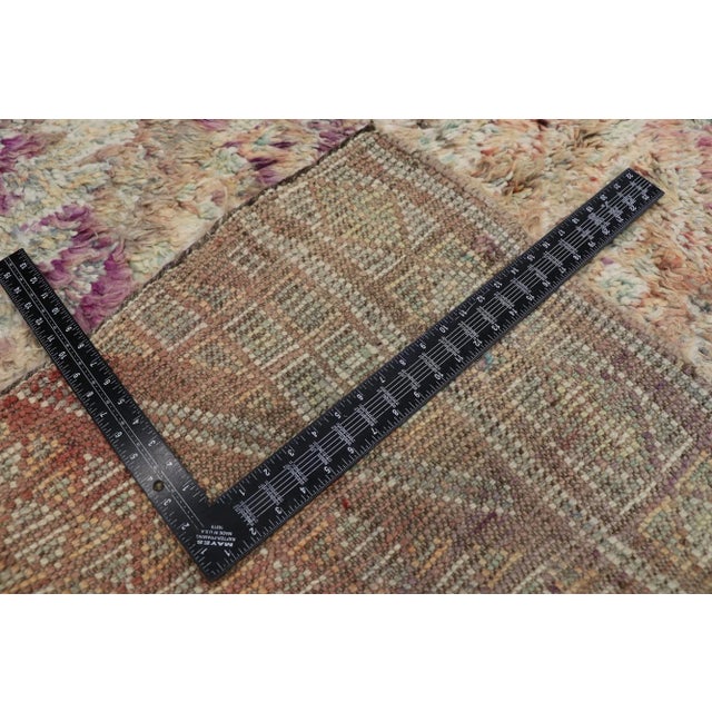 Late 20th Century Vintage Berber Purple Moroccan Rug - 05'01 X 10'05 For Sale - Image 5 of 9