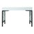 Wood Chippendale Writing Desk - Light Blue For Sale - Image 7 of 9