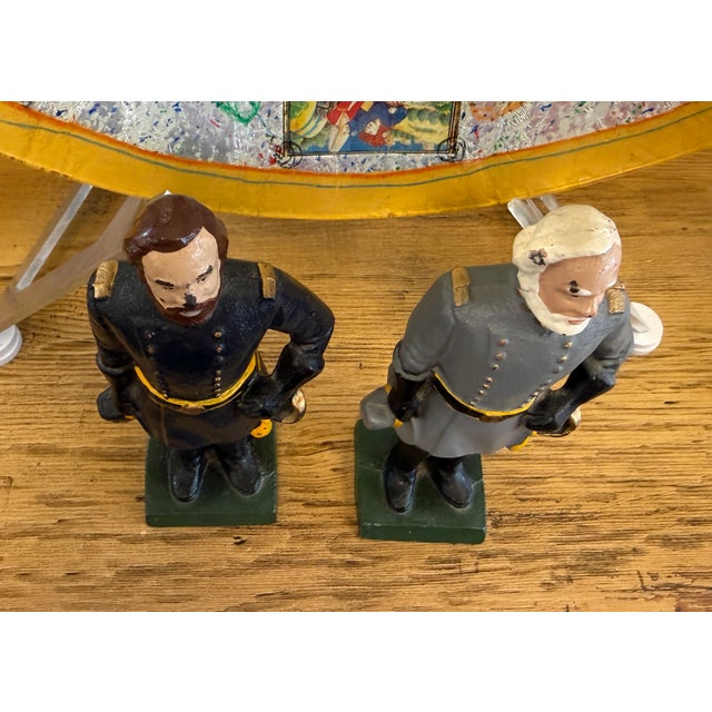Ulysses S. Grant and Robert E. Lee Civil War General Bookends, Set For Sale - Image 11 of 12