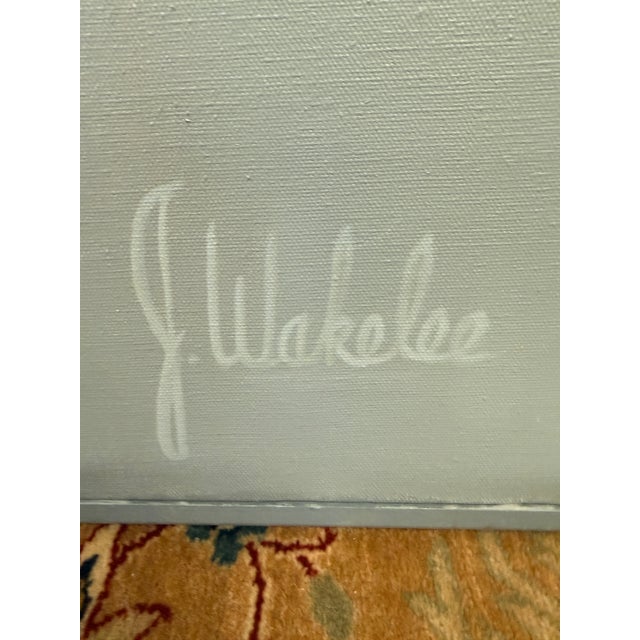 Abstract Jacqueline Wakelee Blooming Flower, Signed For Sale - Image 3 of 12