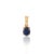 Blue Sapphire Jewelry Set in 18k Yellow Gold Pendant, Ring Size 7 & Stud Earrings - 4 Pieces For Sale In New York - Image 6 of 17
