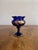 Late 19th Century Antique Victorian Blue Glass Vases, 1880, Set of 2 For Sale - Image 5 of 6
