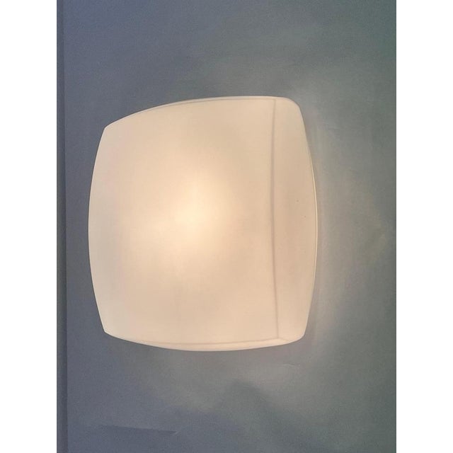 Mid-Century Modern Mid-Century Wall Lamps with Glass, 1980s For Sale - Image 3 of 10