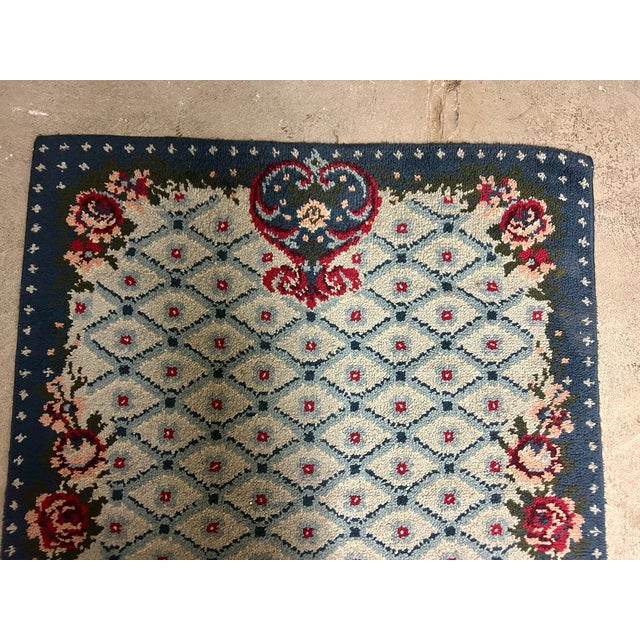 Art Deco Rug, 1940s-1950s For Sale - Image 9 of 14