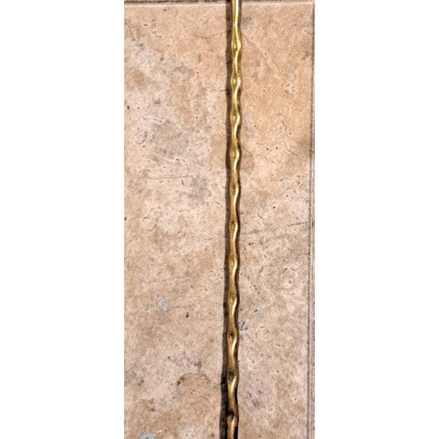 1960s Aberdeen Terrier Brass Roasting Fire 3 Prong Fork For Sale - Image 9 of 11