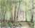 Contemporary Carlo Ravagnan, In the Wood, 1968, Watercolor on Paper For Sale - Image 3 of 3