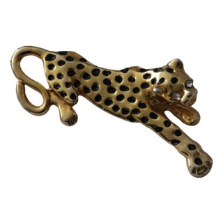 Vintage Jaguar Brooch Pin, 1980s For Sale