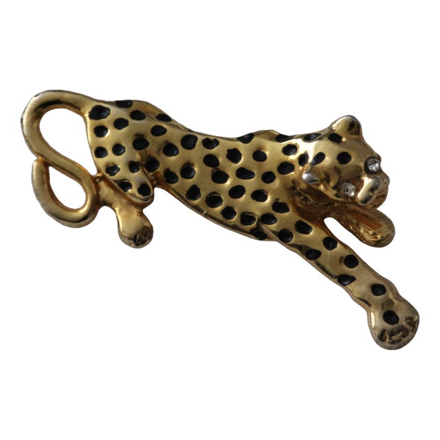 Vintage Jaguar Brooch Pin, 1980s For Sale