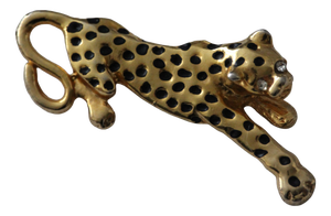Vintage Jaguar Brooch Pin, 1980s