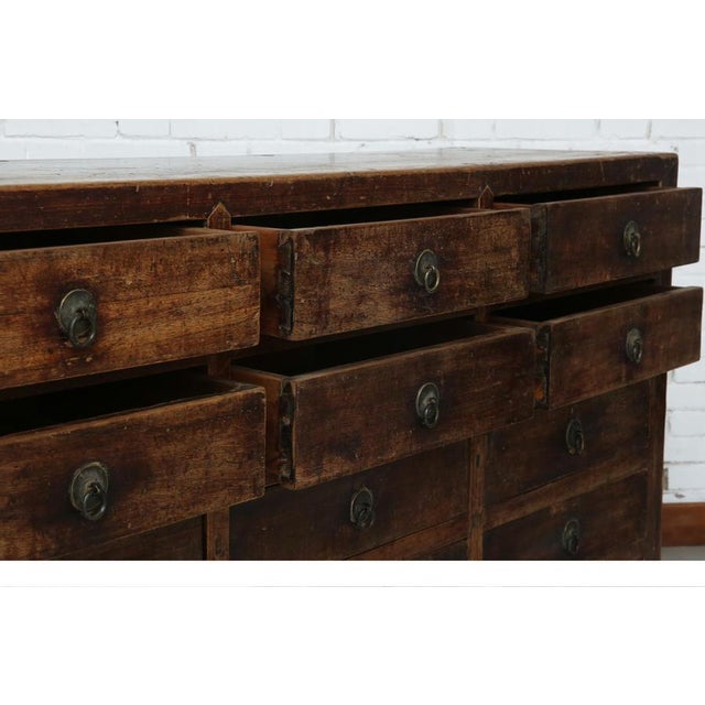 Antique 19th Century Fifteen Drawers Sideboard Cabinet For Sale - Image 4 of 7