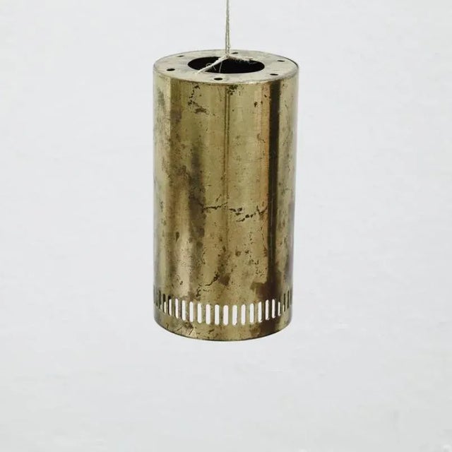 Mid-Century Modern Vintage Metal Pendant Lamp For Sale - Image 3 of 9