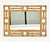 Rectangular wall mirror in rattan and bamboo in the style of Vivai del Sud. Made in Italy in the 1970s. Vivai del Sud was...