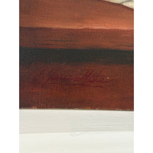 Floral still life oil painting on canvas - 30 x 40 inches Signed Unframed Good condition Evelio Garcia Mata (Mata, E....