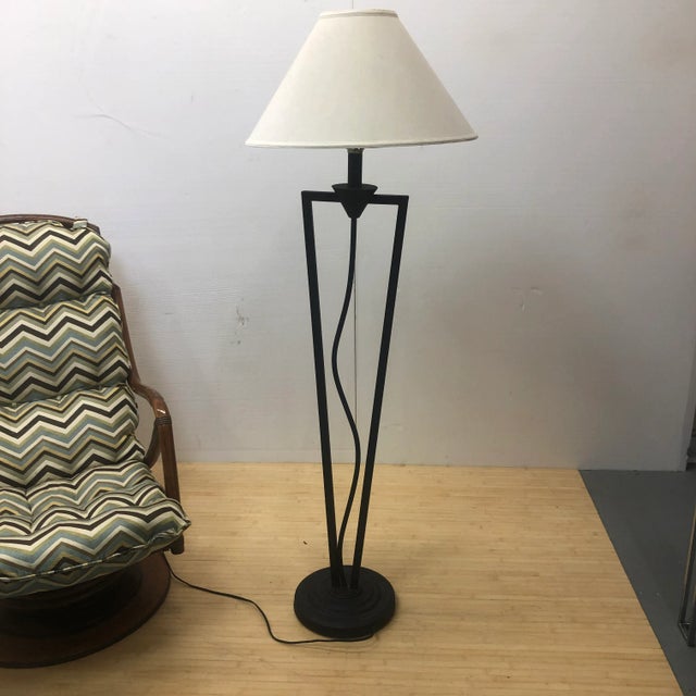 Vintage Squiggle Iron Floor Lamp For Sale In Fayetteville, AR - Image 6 of 7