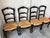 Wood Late 20th Century French Provincial Ladderback Chair Rush Seat For Sale - Image 7 of 10